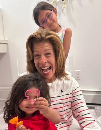 Burzis Kanga ex-wife Hoda Kotb with her daughters Haley and Hope